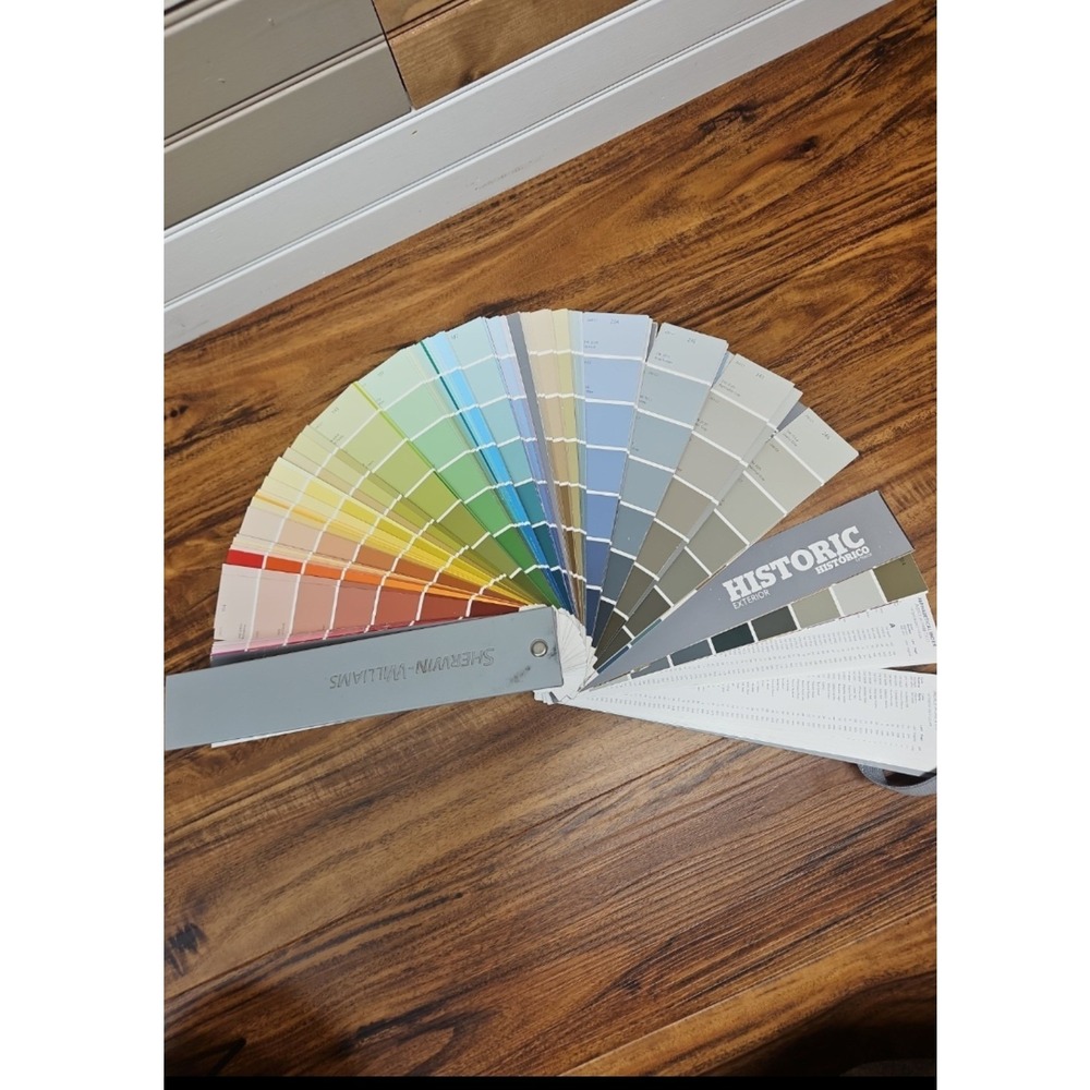 Sherwin-Williams Paint Color Fan Deck Swatch Book 6508-93712 Historic Exterior